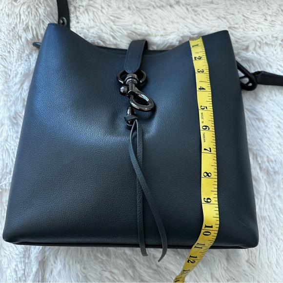 Rebecca Minkoff Megan Gray Deep Slate Crossbody Shoulder Bag - Picture 13 of 15